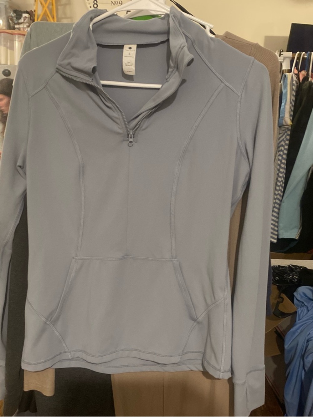 Yogalicious Light blue Quarter-Zip Performance Pullover